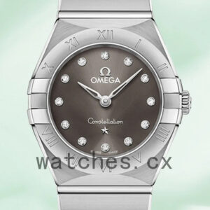 Omega Constellation 27mm Ladies 131.10.25.60.56.001 Grey Dial Quartz Replica Watches