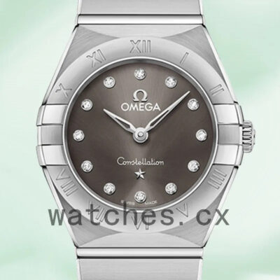 Omega Constellation 27mm Ladies 131.10.25.60.56.001 Grey Dial Quartz Replica Watches