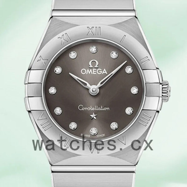 Omega Constellation 27mm Ladies 131.10.25.60.56.001 Grey Dial Quartz Replica Watches