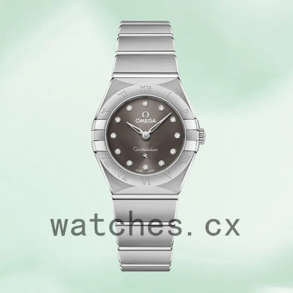 Omega Constellation 27mm Ladies 131.10.25.60.56.001 Grey Dial Quartz Replica Watches - Image 2