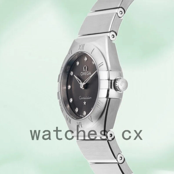 Omega Constellation 27mm Ladies 131.10.25.60.56.001 Grey Dial Quartz Replica Watches - Image 3