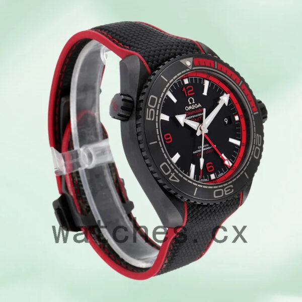Omega Seamaster Men 45mm 215.92.46.22.01.003 Black-tone Strap Replica Watches - Image 4