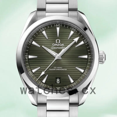 Omega Seamaster Men 42mm 220.10.41.21.10.001 Green Dial Replica Watches