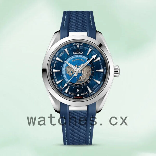 Omega Seamaster 220.12.43.22.03.001 Men 41mm Blue Dial Replica Watches - Image 2