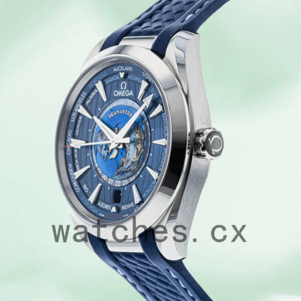 Omega Seamaster 220.12.43.22.03.001 Men 41mm Blue Dial Replica Watches - Image 3