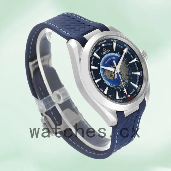 Omega Seamaster 220.12.43.22.03.001 Men 41mm Blue Dial Replica Watches - Image 4
