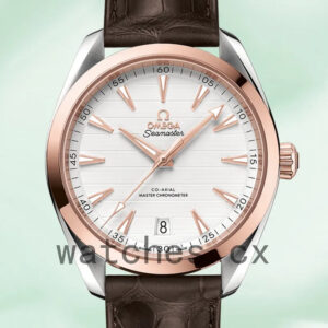 Omega Seamaster Men 220.23.41.21.02.001 42mm Silver-tone Leather Strap Replica Watches