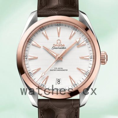 Omega Seamaster Men 220.23.41.21.02.001 42mm Silver-tone Leather Strap Replica Watches