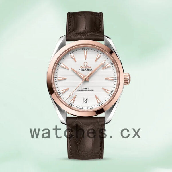 Omega Seamaster Men 220.23.41.21.02.001 42mm Silver-tone Leather Strap Replica Watches - Image 2