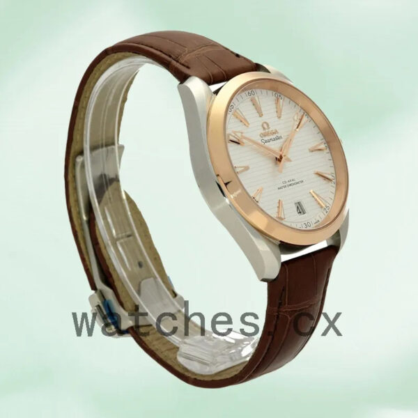 Omega Seamaster Men 220.23.41.21.02.001 42mm Silver-tone Leather Strap Replica Watches - Image 4
