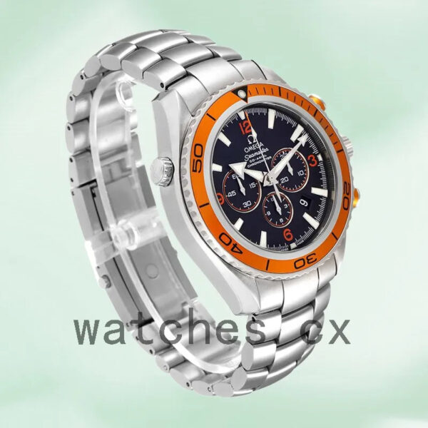 Omega Seamaster 2218.50.00 45mm Men Black Dial Silver-tone Replica Watches - Image 3