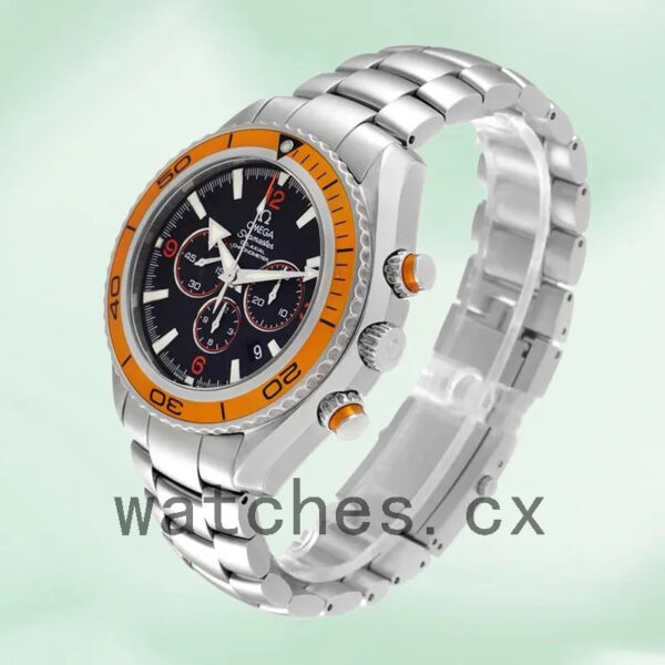 Omega Seamaster 2218.50.00 45mm Men Black Dial Silver-tone Replica Watches - Image 4