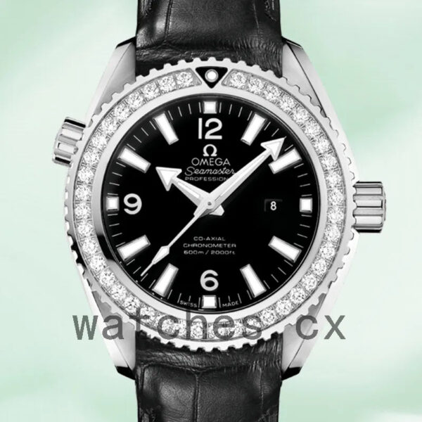 Omega Seamaster 35mm 232.18.38.20.01.001 Ladies Leather Strap Replica Watches