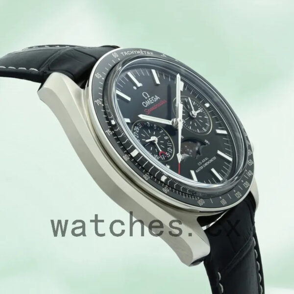 Omega Speedmaster 42mm Men 304.33.44.52.01.001 Automatic Leather Strap Replica Watches - Image 4