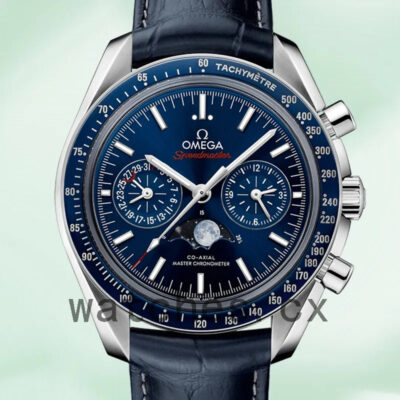 Omega Speedmaster 42mm 304.33.44.52.03.001 Men Blue Dial Silver-tone Replica Watches
