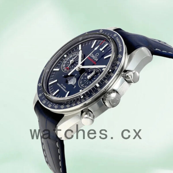 Omega Speedmaster 42mm 304.33.44.52.03.001 Men Blue Dial Silver-tone Replica Watches - Image 3