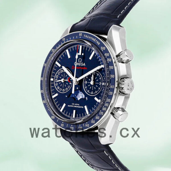 Omega Speedmaster 42mm 304.33.44.52.03.001 Men Blue Dial Silver-tone Replica Watches - Image 4