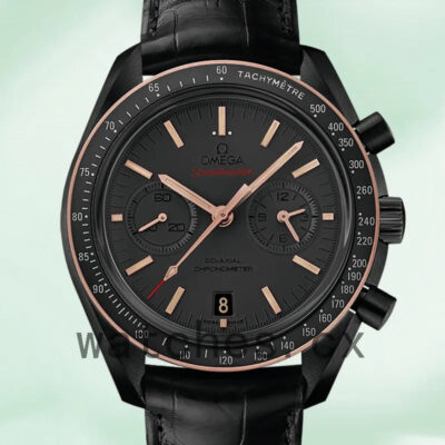 Omega Speedmaster Men 43mm 311.63.44.51.06.001 Leather Strap Black Dial Replica Watches