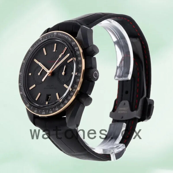 Omega Speedmaster Men 43mm 311.63.44.51.06.001 Leather Strap Black Dial Replica Watches - Image 4