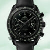 Omega Speedmaster Men 44mm 311.92.44.51.01.004 Leather Strap Black Dial Replica Watches