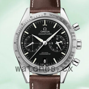 Omega Speedmaster 41mm Men 331.12.42.51.01.001 Silver-tone Leather Strap Replica Watches