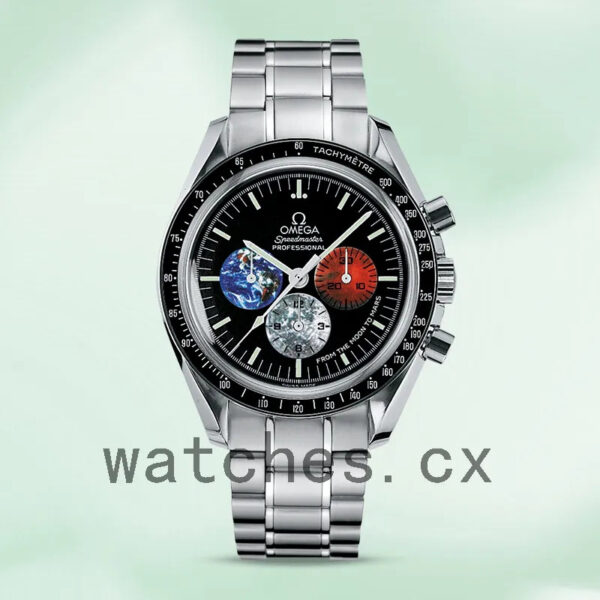 Omega Speedmaster 3577.50.00 41mm Men Black Dial Silver-tone Replica Watches - Image 2