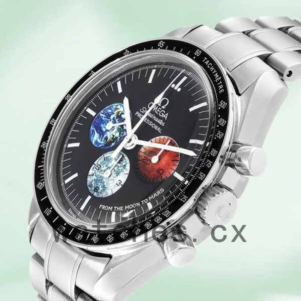 Omega Speedmaster 3577.50.00 41mm Men Black Dial Silver-tone Replica Watches - Image 3