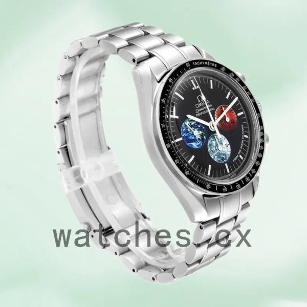 Omega Speedmaster 3577.50.00 41mm Men Black Dial Silver-tone Replica Watches - Image 4
