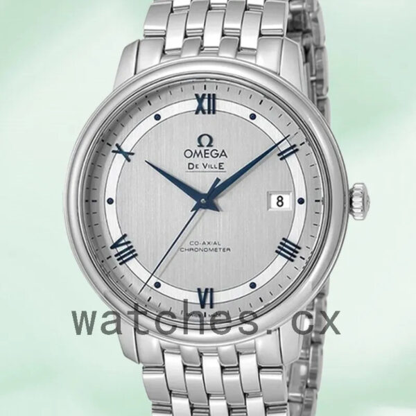 Omega De Ville Men 424.10.40.20.02.001 40mm Grey Dial Replica Watches