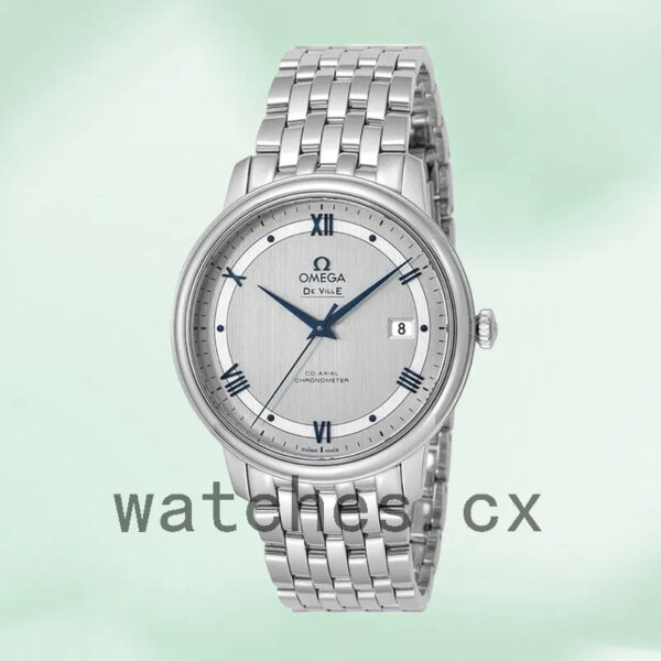 Omega De Ville Men 424.10.40.20.02.001 40mm Grey Dial Replica Watches - Image 2