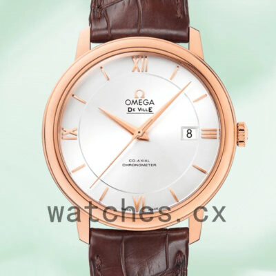 Omega De Ville 41mm Men 424.53.40.20.02.001 White Dial Replica Watches