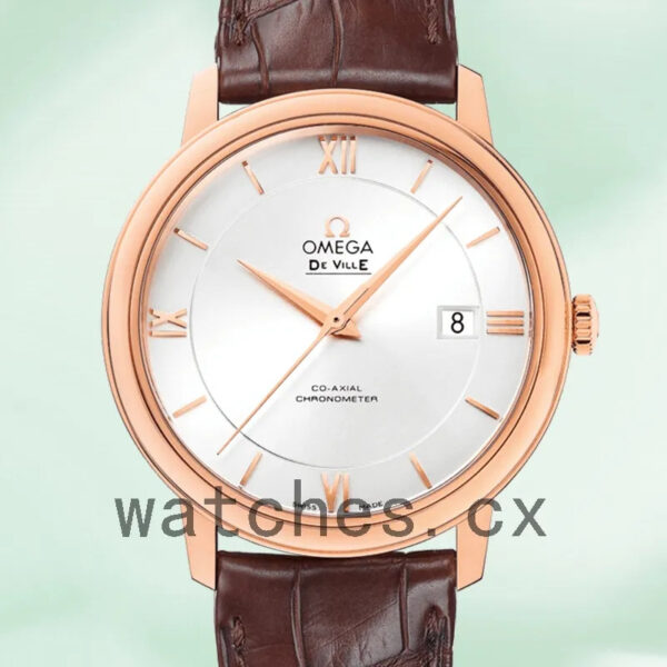 Omega De Ville 41mm Men 424.53.40.20.02.001 White Dial Replica Watches