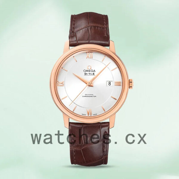 Omega De Ville 41mm Men 424.53.40.20.02.001 White Dial Replica Watches - Image 2