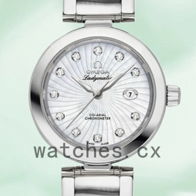 Omega De Ville 34mm 425.30.34.20.55.001 Ladies Silver-tone Replica Watches