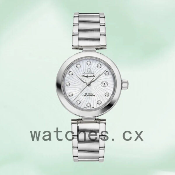 Omega De Ville 34mm 425.30.34.20.55.001 Ladies Silver-tone Replica Watches - Image 2
