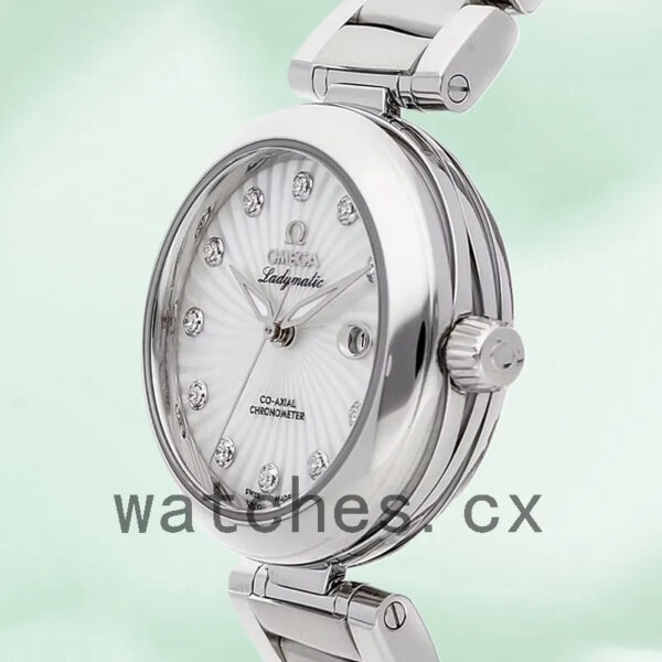 Omega De Ville 34mm 425.30.34.20.55.001 Ladies Silver-tone Replica Watches - Image 4
