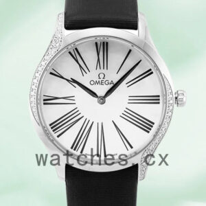 Omega De Ville 428.17.36.60.05.001 36mm Ladies White Dial Silver-tone Replica Watches