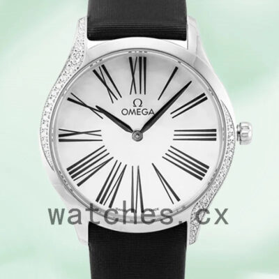 Omega De Ville 428.17.36.60.05.001 36mm Ladies White Dial Silver-tone Replica Watches