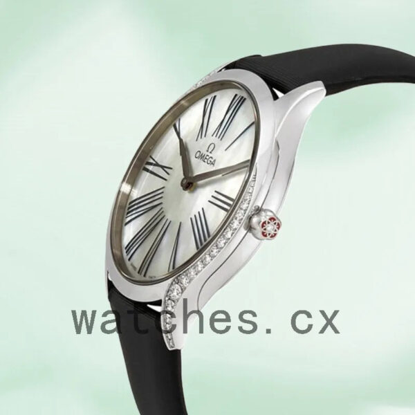 Omega De Ville 428.17.36.60.05.001 36mm Ladies White Dial Silver-tone Replica Watches - Image 3