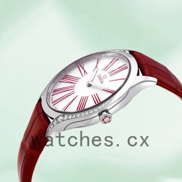 Omega De Ville 428.18.36.60.04.002 Ladies 36mm Silver-tone Replica Watches - Image 3