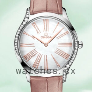 Omega De Ville Ladies 428.18.36.60.05.002 36mm Leather Strap Replica Watches