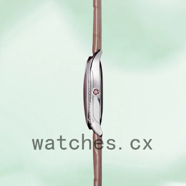 Omega De Ville Ladies 428.18.36.60.05.002 36mm Leather Strap Replica Watches - Image 4