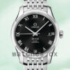 Omega De Ville Men 41mm 431.10.41.21.01.001 Bracelet Black Dial Replica Watches