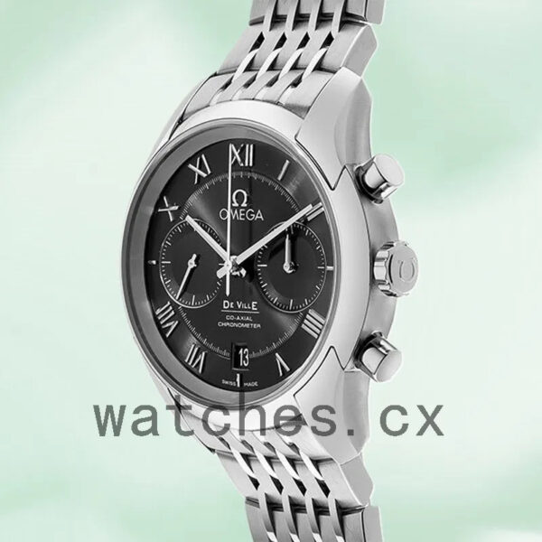 Omega De Ville 431.10.42.51.01.001 42mm Men Silver-tone Bracelet Replica Watches - Image 3