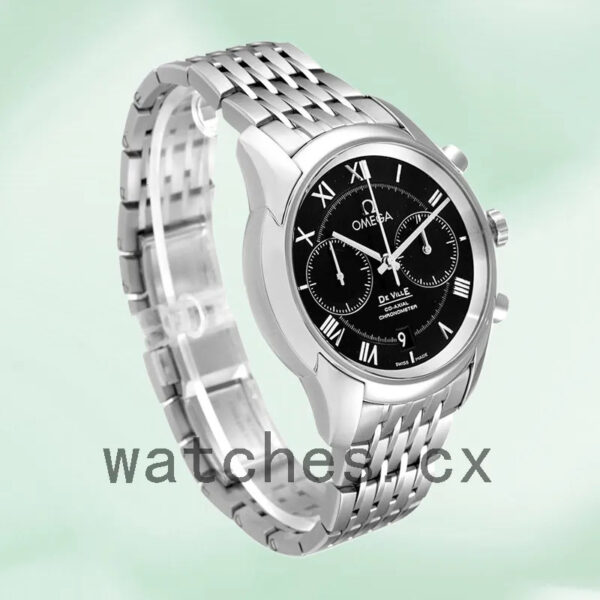 Omega De Ville 431.10.42.51.01.001 42mm Men Silver-tone Bracelet Replica Watches - Image 4