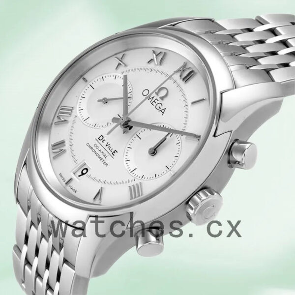 Omega De Ville 431.10.42.51.02.001 Men 42mm Quartz Bracelet Replica Watches - Image 3