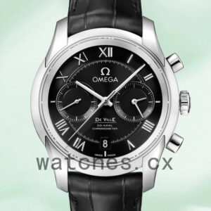 Omega De Ville 431.13.42.51.01.001 Men 42mm Silver-tone Leather Strap Replica Watches