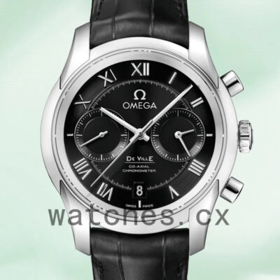 Omega De Ville 431.13.42.51.01.001 Men 42mm Silver-tone Leather Strap Replica Watches