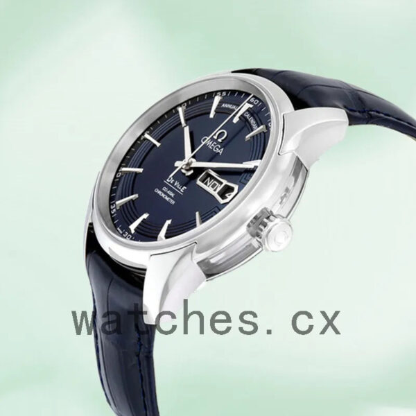 Omega De Ville 433.33.41.22.03.001 41mm Men Leather Strap Replica Watches - Image 3