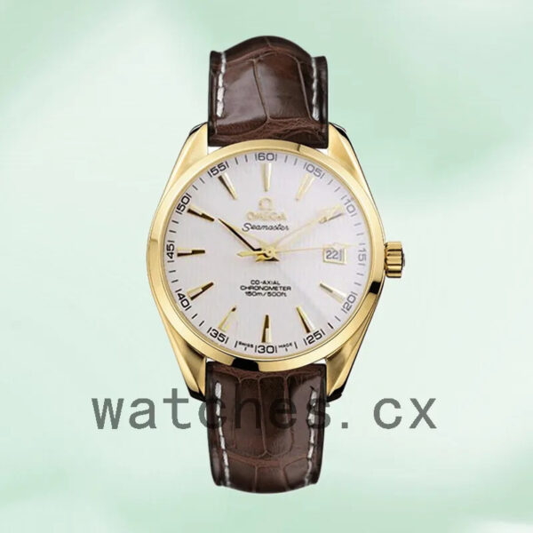 Omega Seamaster 41mm SeamasterWSL-004 Men Leather Strap Replica Watches - Image 2